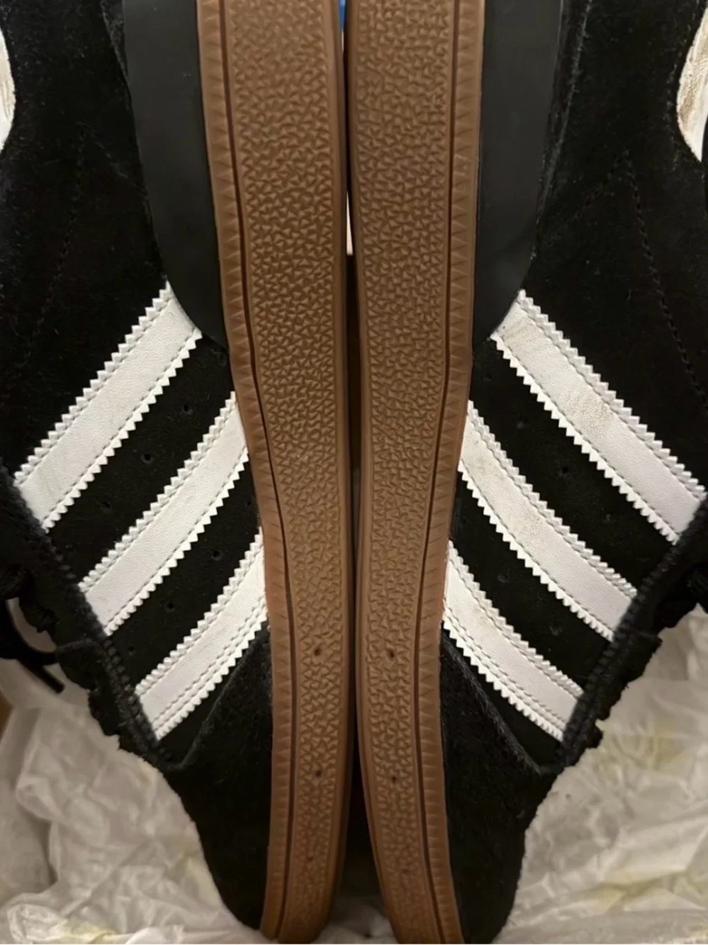 adidas Busenitz Black White Gum Skate Sneakers